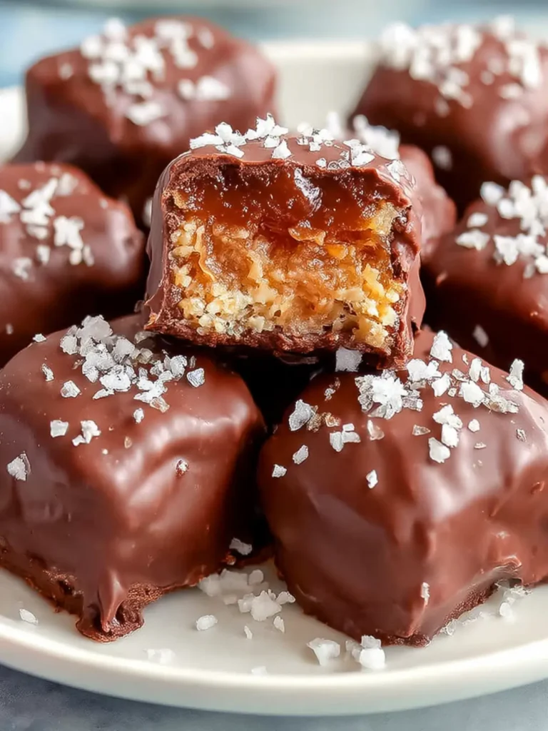 Chocolate Dipped Date Caramels First Image