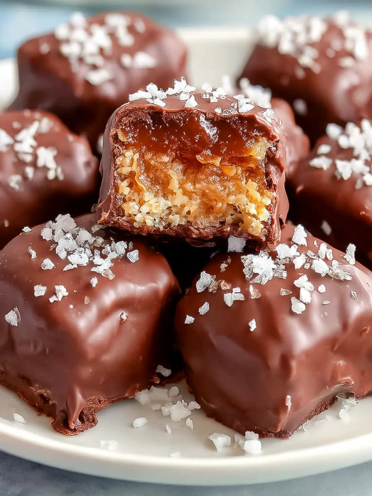 Chocolate Dipped Date Caramels First Image