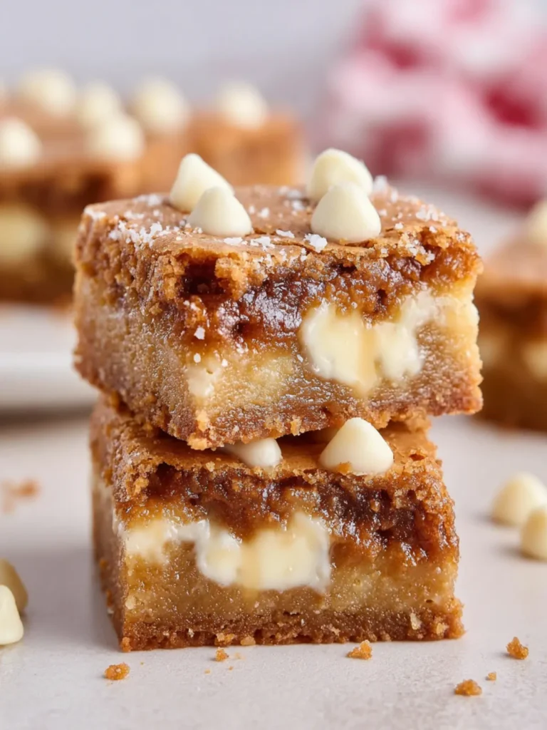 Gingerbread White Chocolate Blondies First Image