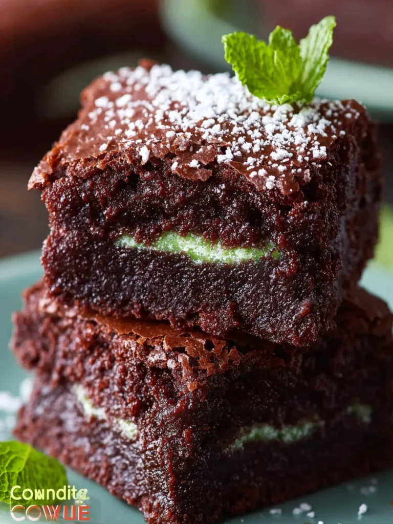 Chocolate Mint Brownies First Image