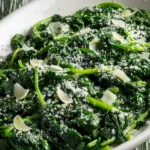 Stir-Fried Spinach with Garlic and Parmesan First Image