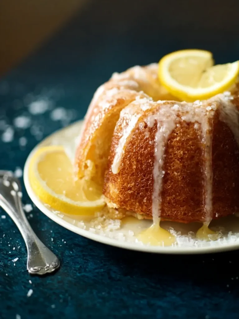 Easy Vegan Lemon Bundt Cake First Image