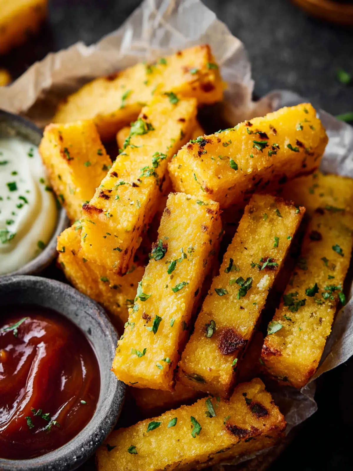 Golden Polenta Fries Recipe First Image