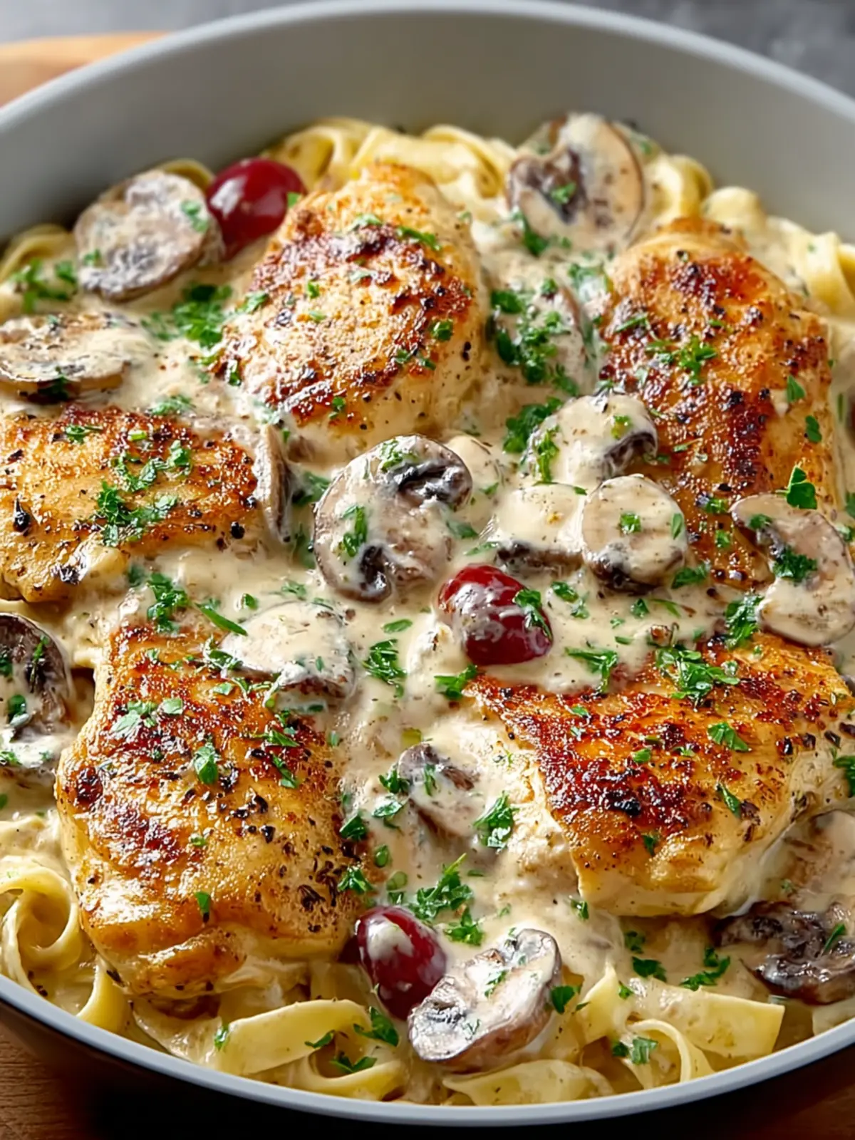 Creamy Mushroom Chicken – Cozy One-Pan Fall Dinner Delight First Image