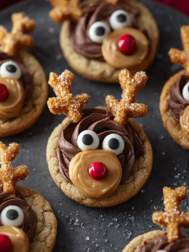 Reindeer Peanut Butter Cup Cookies First Image