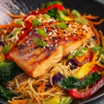 Irresistible Asian Salmon and Noodles in 30 Minutes First Image