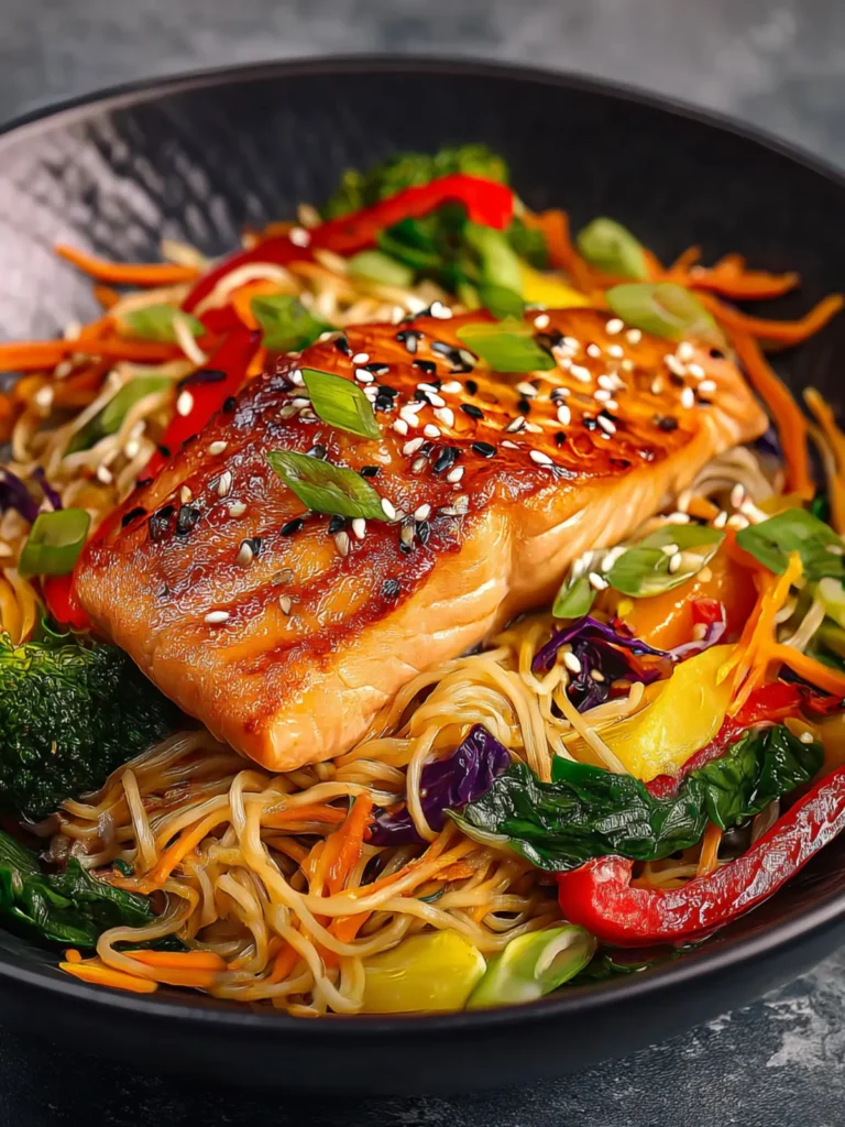 Irresistible Asian Salmon and Noodles in 30 Minutes First Image