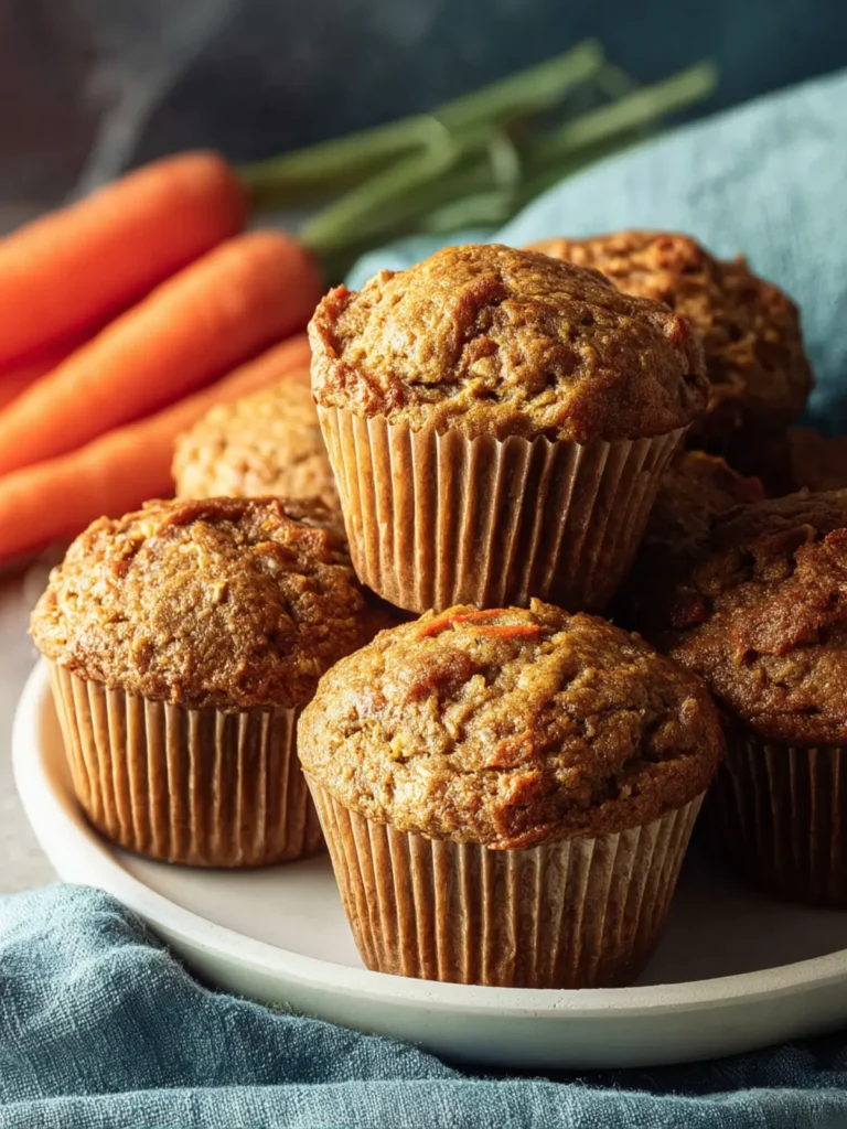 Healthy Carrot and Banana Muffins (Easy & Fluffy) First Image
