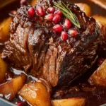 Balsamic Pomegranate Braised Pot Roast First Image