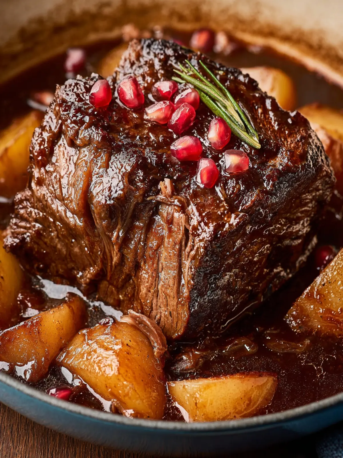 Balsamic Pomegranate Braised Pot Roast First Image