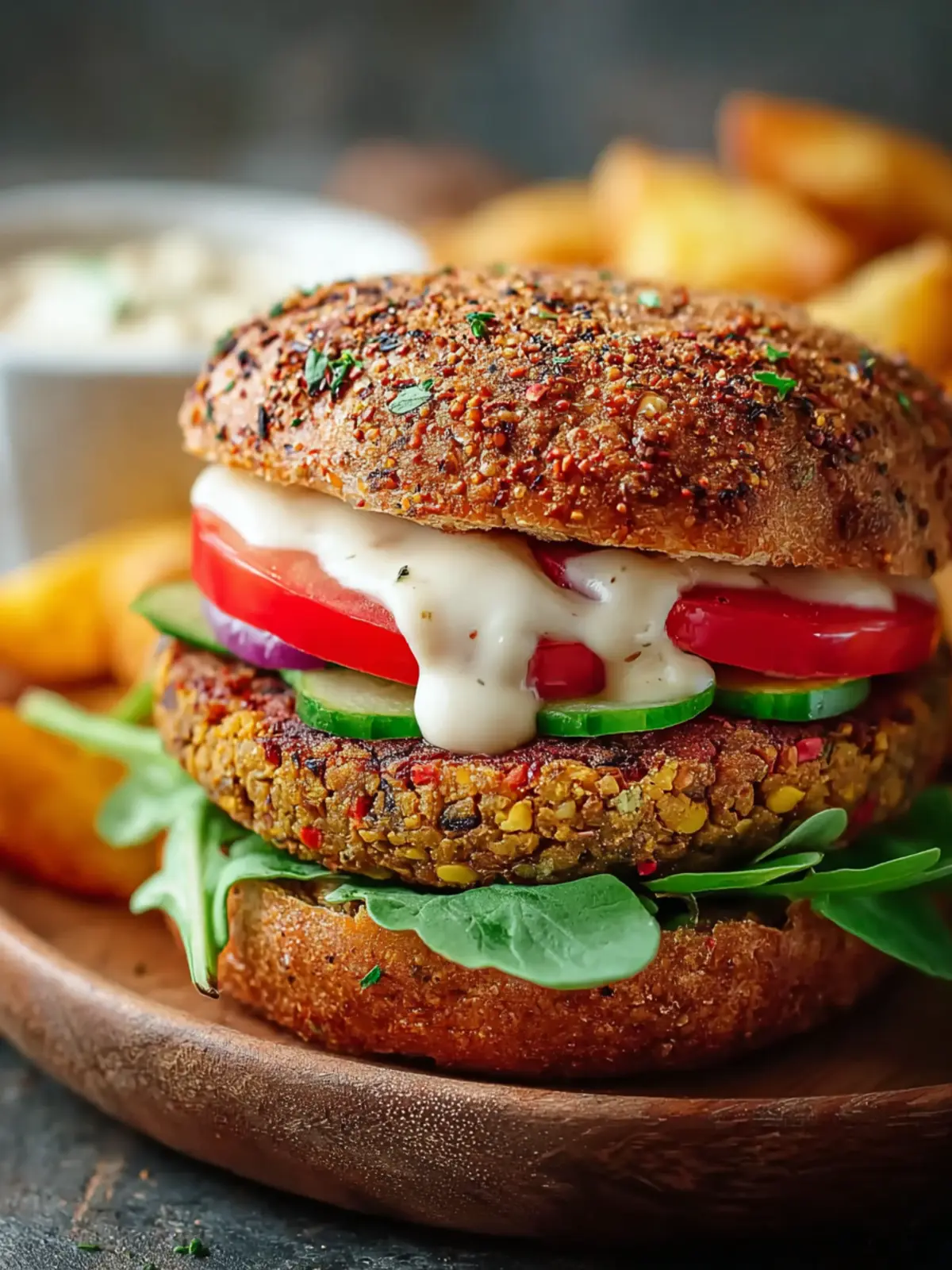 Easy 6-Ingredient Lentil Burgers First Image