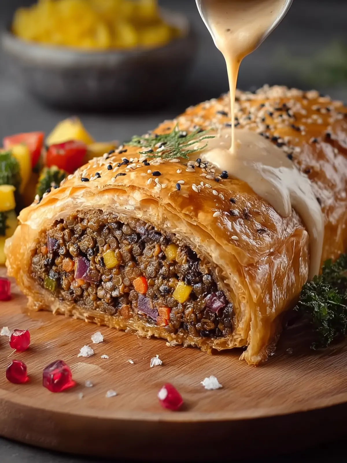 The BEST Vegan Wellington First Image