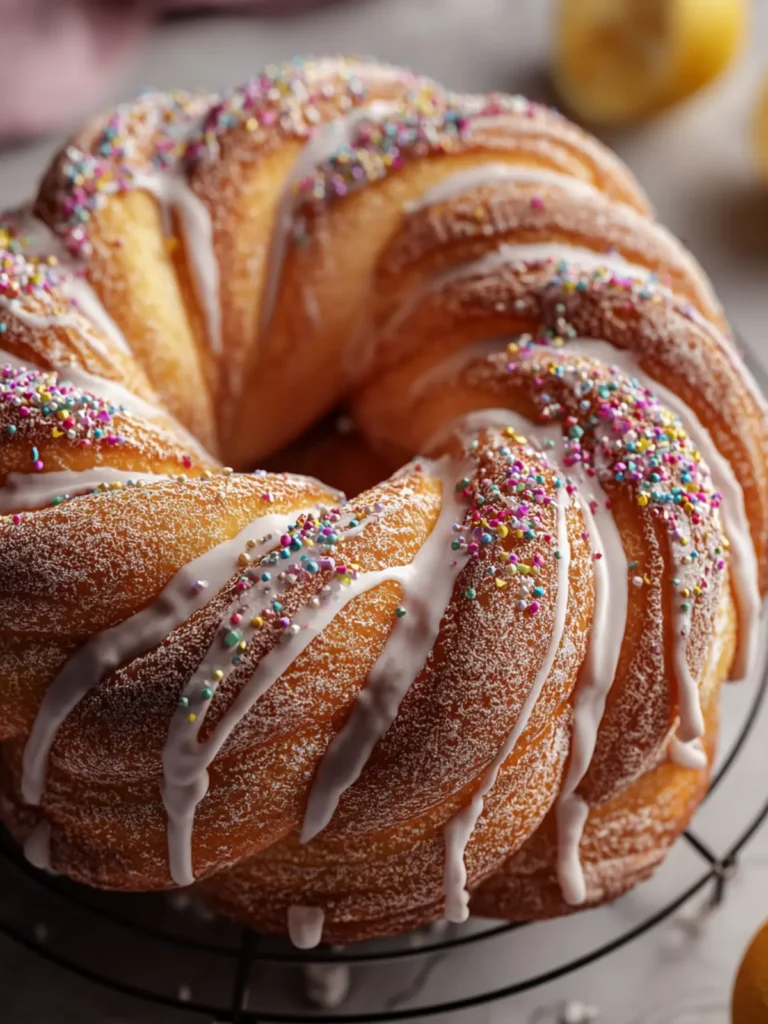 Irresistible Knotty Doughnut Cake with Spiced Glaze Recipe First Image