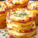 Irresistible Cheesy Mini Potato Gratin Stacks Recipe First Image