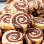 Chocolate Pinwheel Cookies First Image
