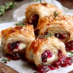 Irresistible Cranberry Goat Cheese Phyllo Rolls Recipe First Image