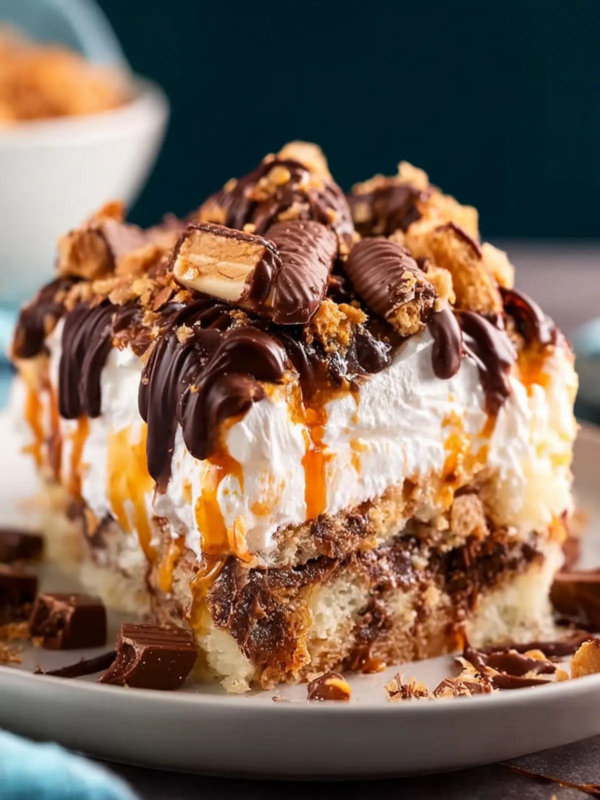 Butterfinger Poke Cake First Image