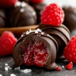 Dark Chocolate-Covered Raspberry Bites First Image