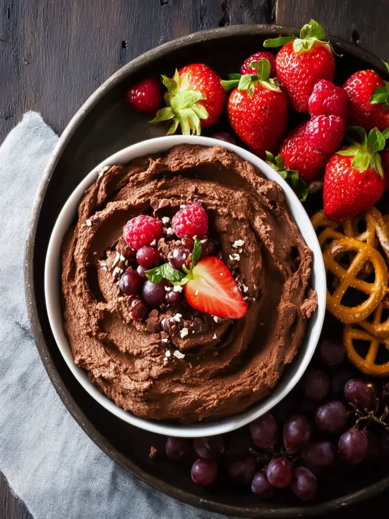 Easy Chocolate Hummus First Image