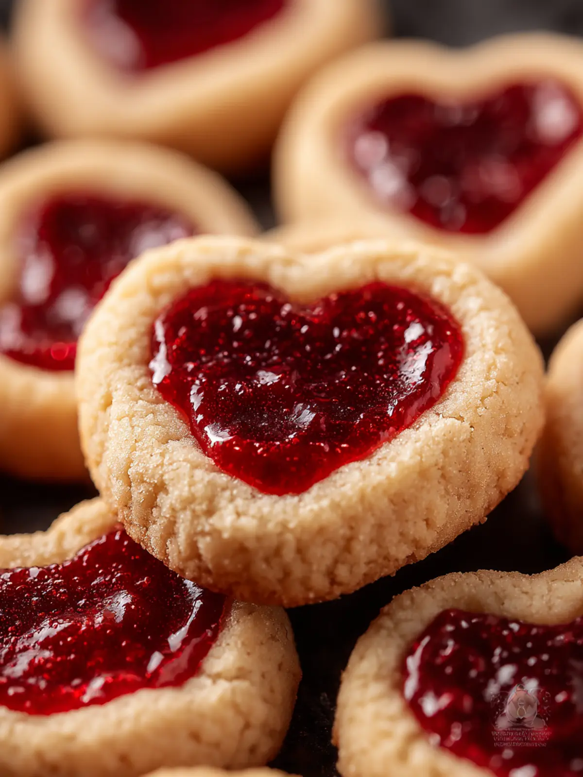 Heart Jam Thumbprint Cookies First Image