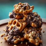 No-Bake Peanut Butter Pretzel Clusters First Image