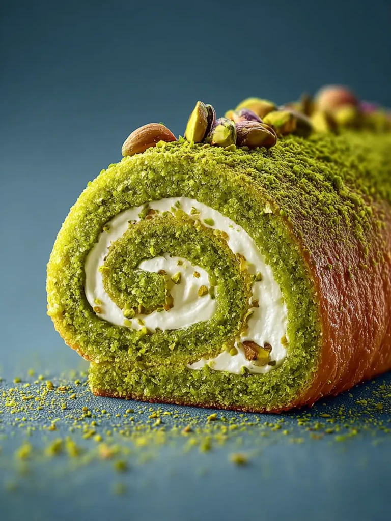 Pistachio Roll Cake First Image