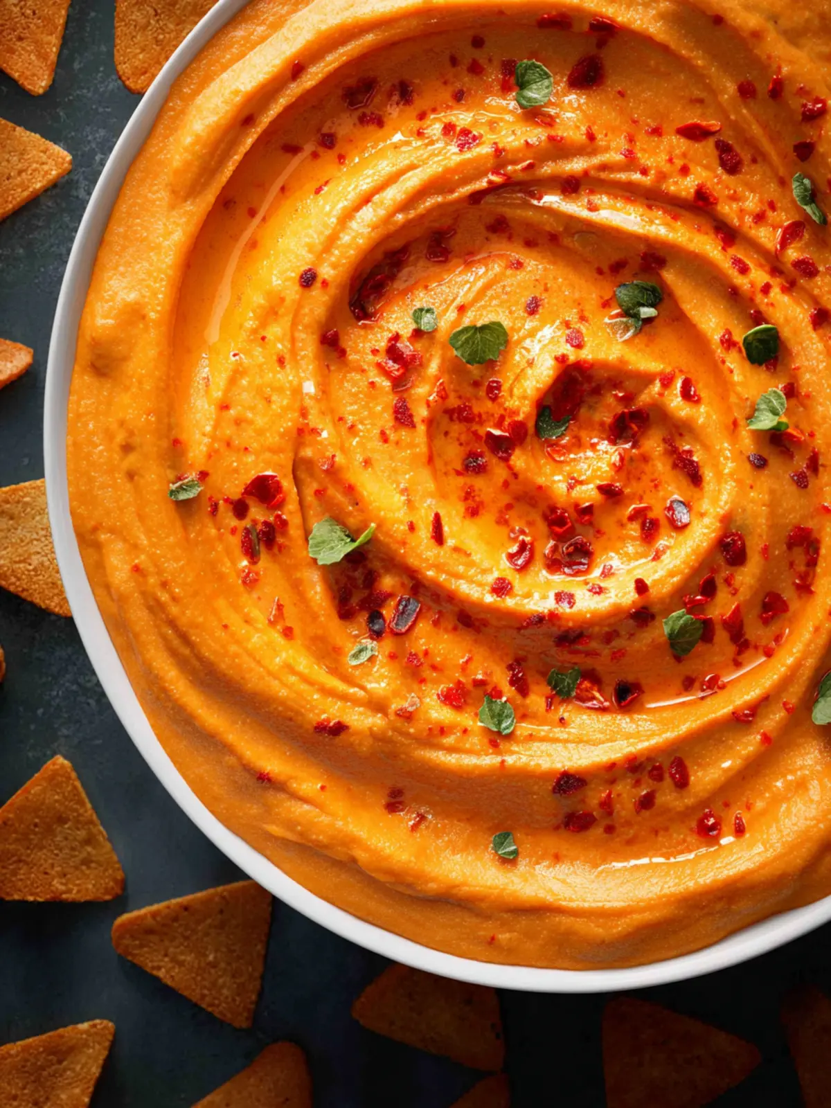 Roasted Red Pepper Hummus First Image