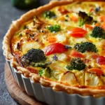 Simple Mixed Vegetable Quiche First Image