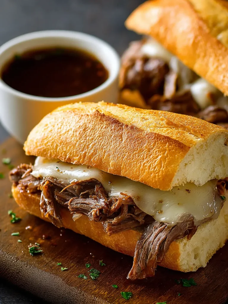 Slow Cooker French Dip Sandwiches First Image