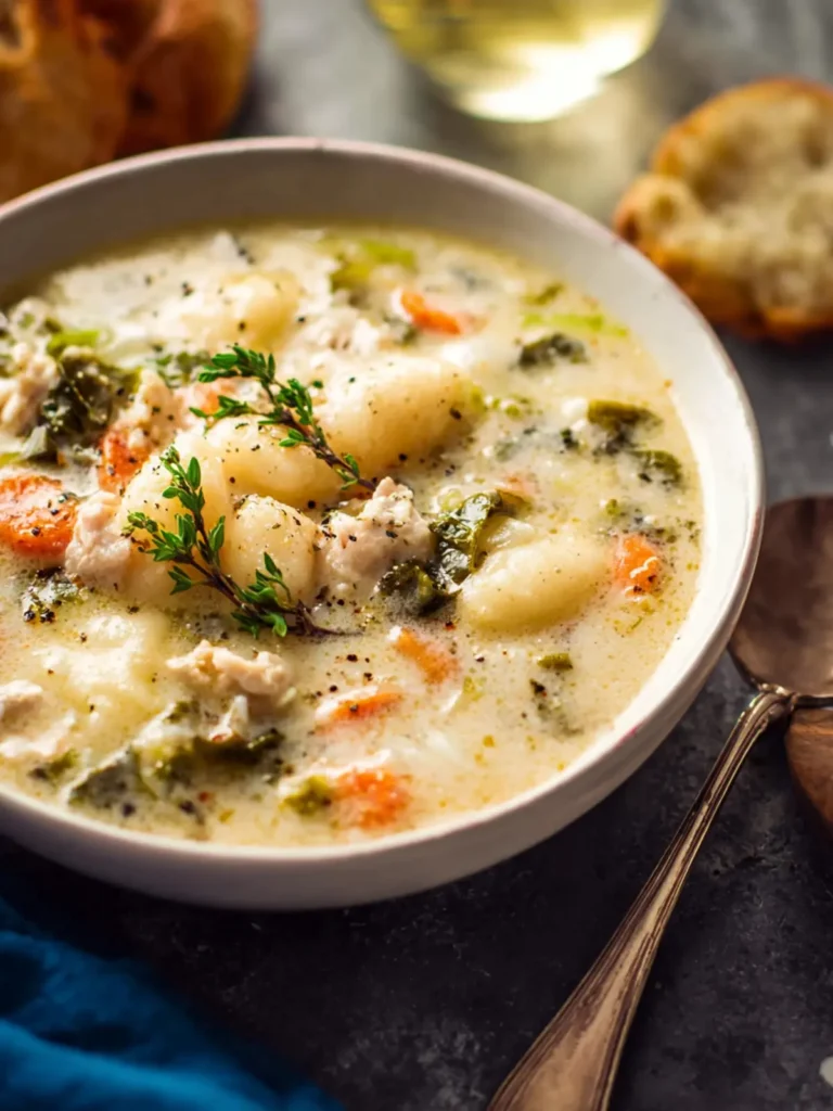 Creamy Chicken Gnocchi Soup First Image