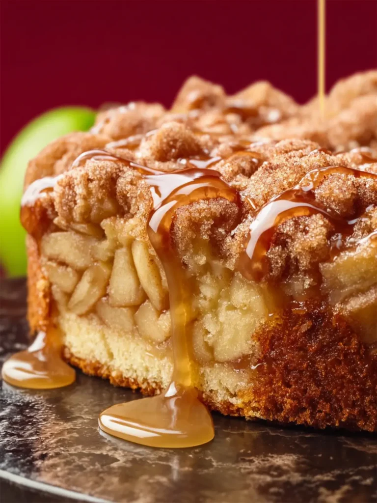 Spiced Apple Coffee Cake with Cider Glaze First Image