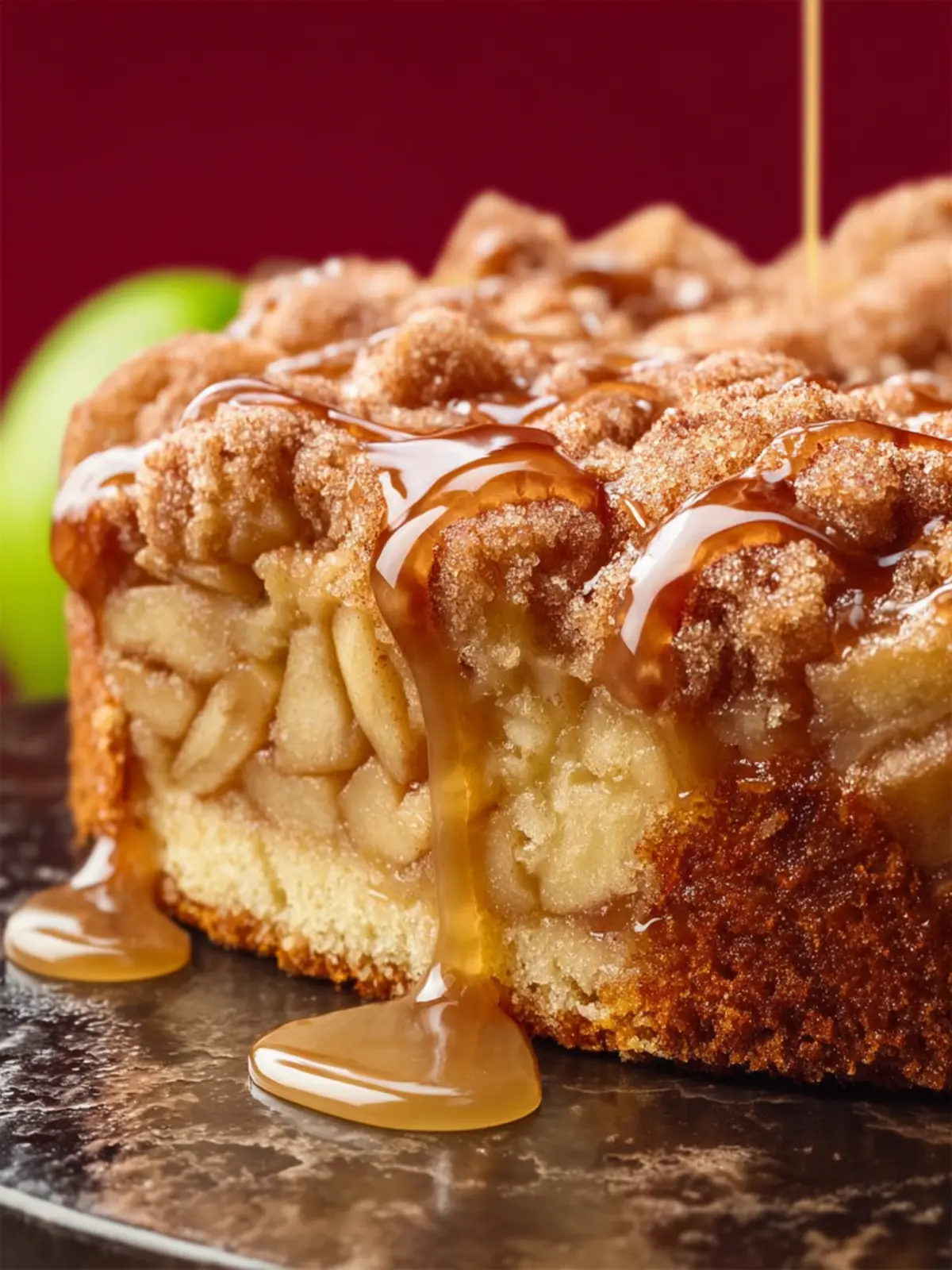 Spiced Apple Coffee Cake with Cider Glaze First Image