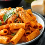 Vegan Creamy Tomato Rigatoni Pasta First Image