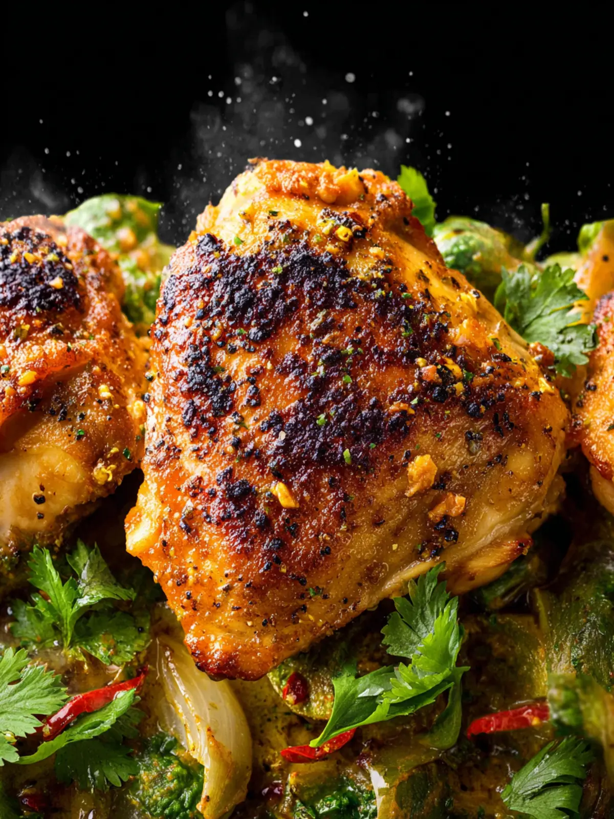 Baked Mojo Chicken Thighs First Image