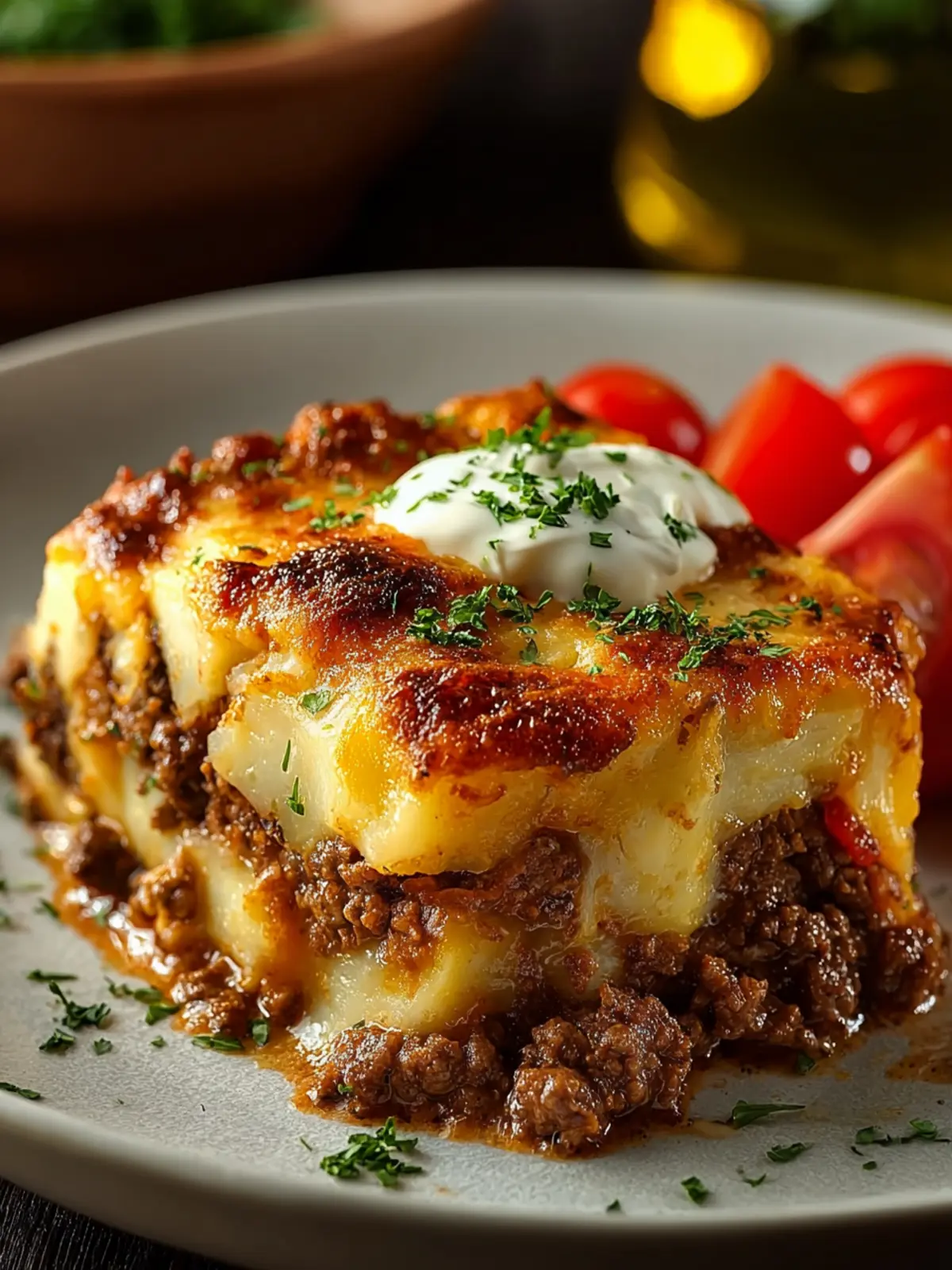 Ground Beef Potato Casserole First Image
