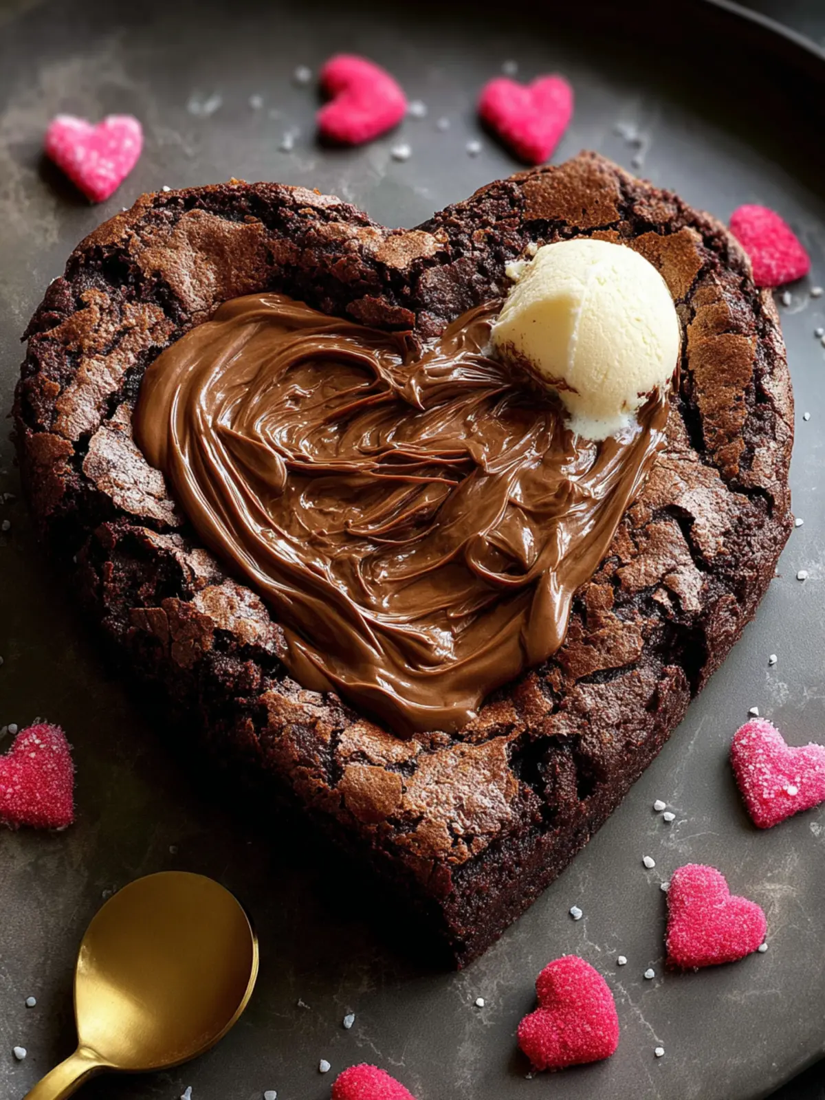 Heart Shaped Brownies First Image