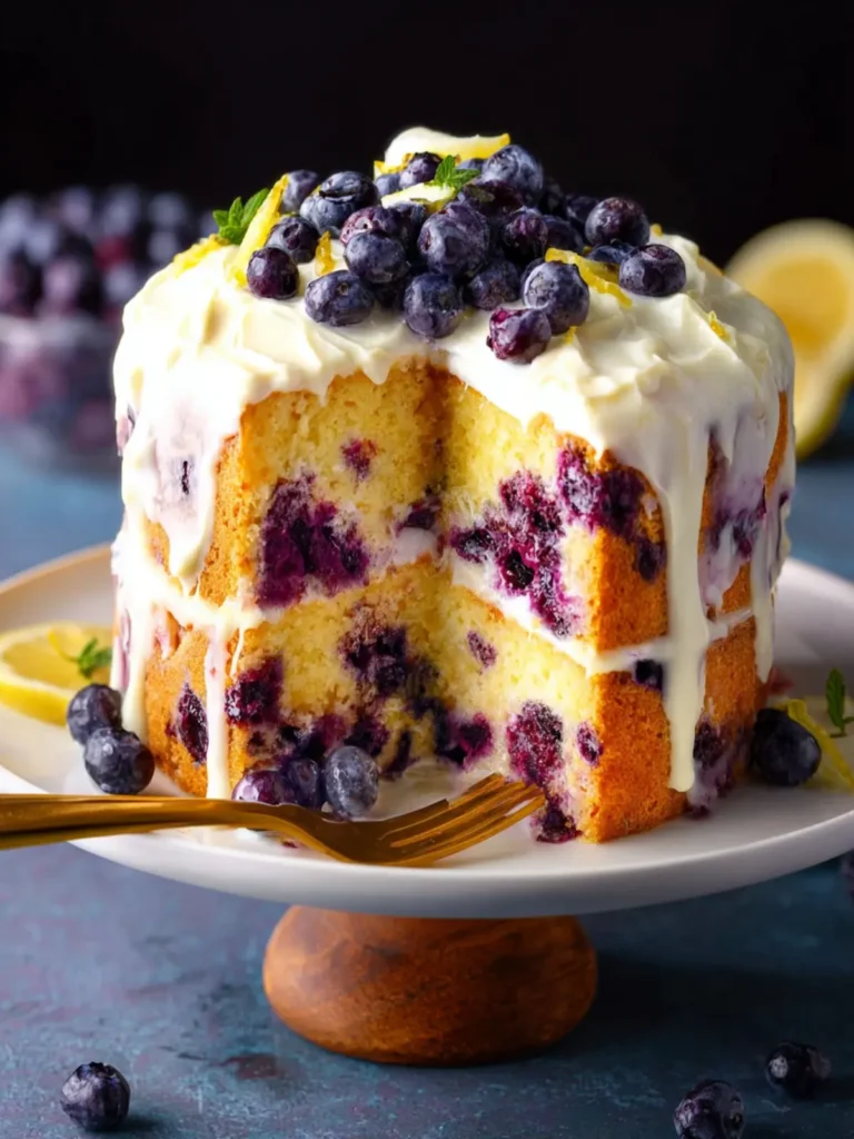 Lemon Blueberry Cake First Image