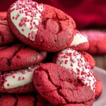 Red Velvet Valentine Cookies Recipe First Image