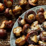 Air Fryer Roasted Mushrooms First Image