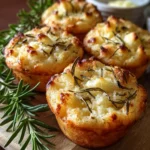 Garlic Rosemary Focaccia Muffins First Image