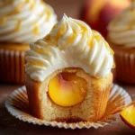 Honey Peach Cream Cheese Cupcakes First Image