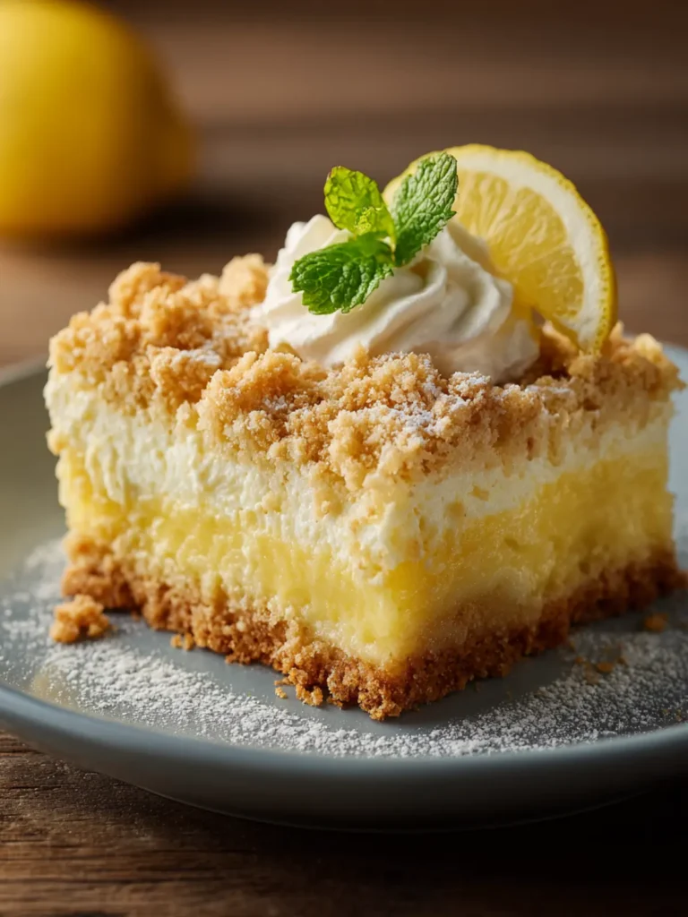 Lemon Cream Cheese Dump Cake First Image