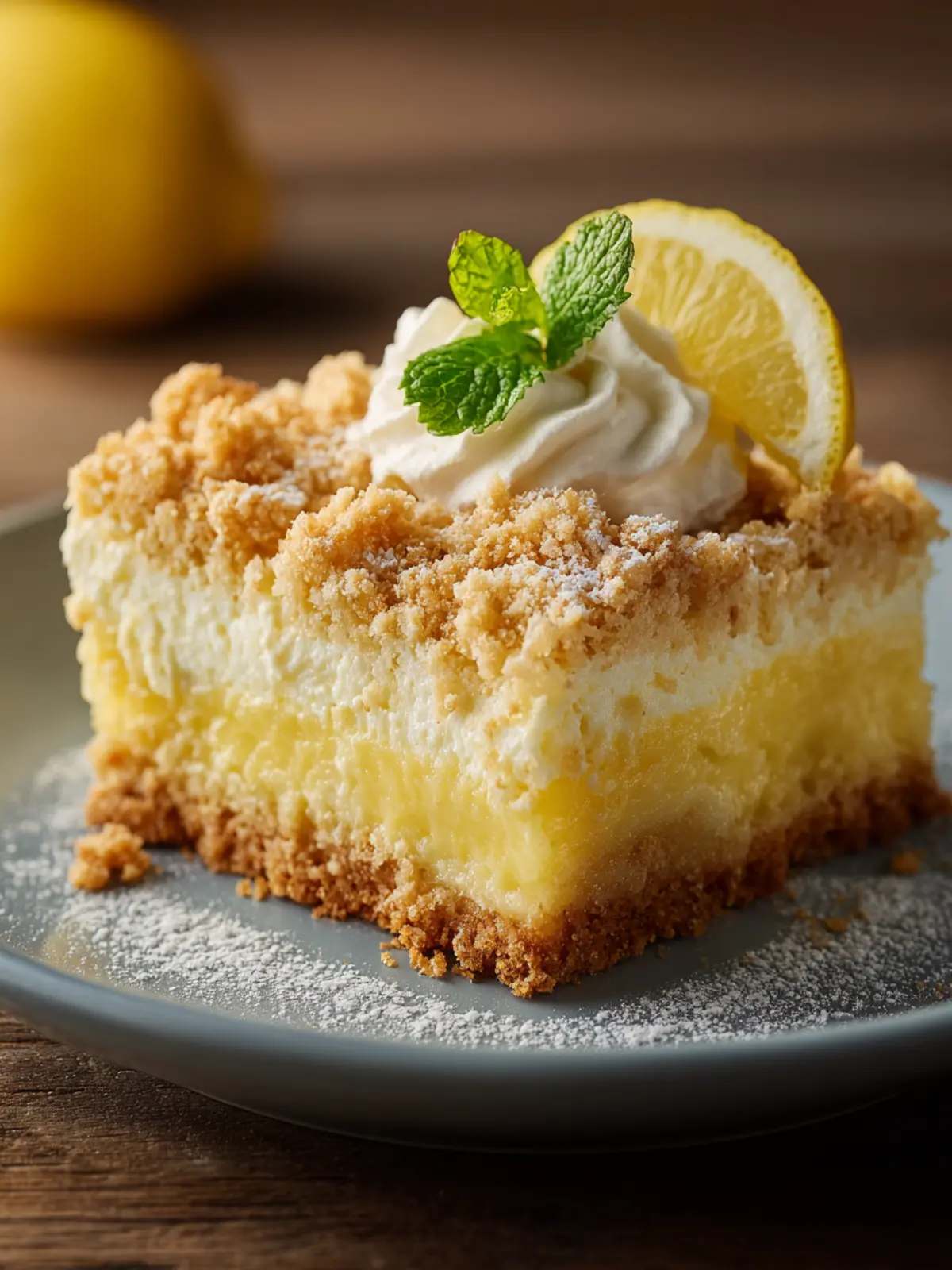 Lemon Cream Cheese Dump Cake First Image