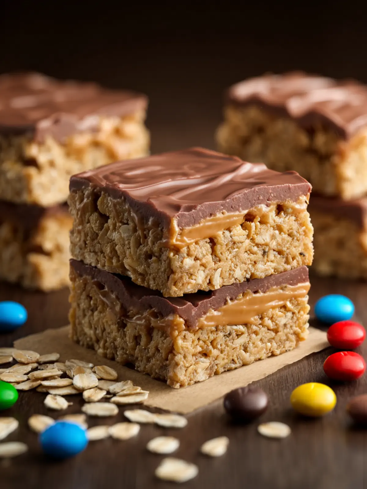 Peanut Butter Oatmeal Bars First Image