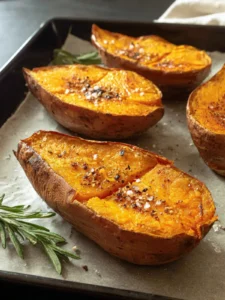 Perfect Roasted Sweet Potato Halves, Oven Baked First Image