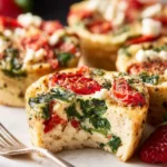 Roasted Red Pepper & Spinach Egg White Bites First Image