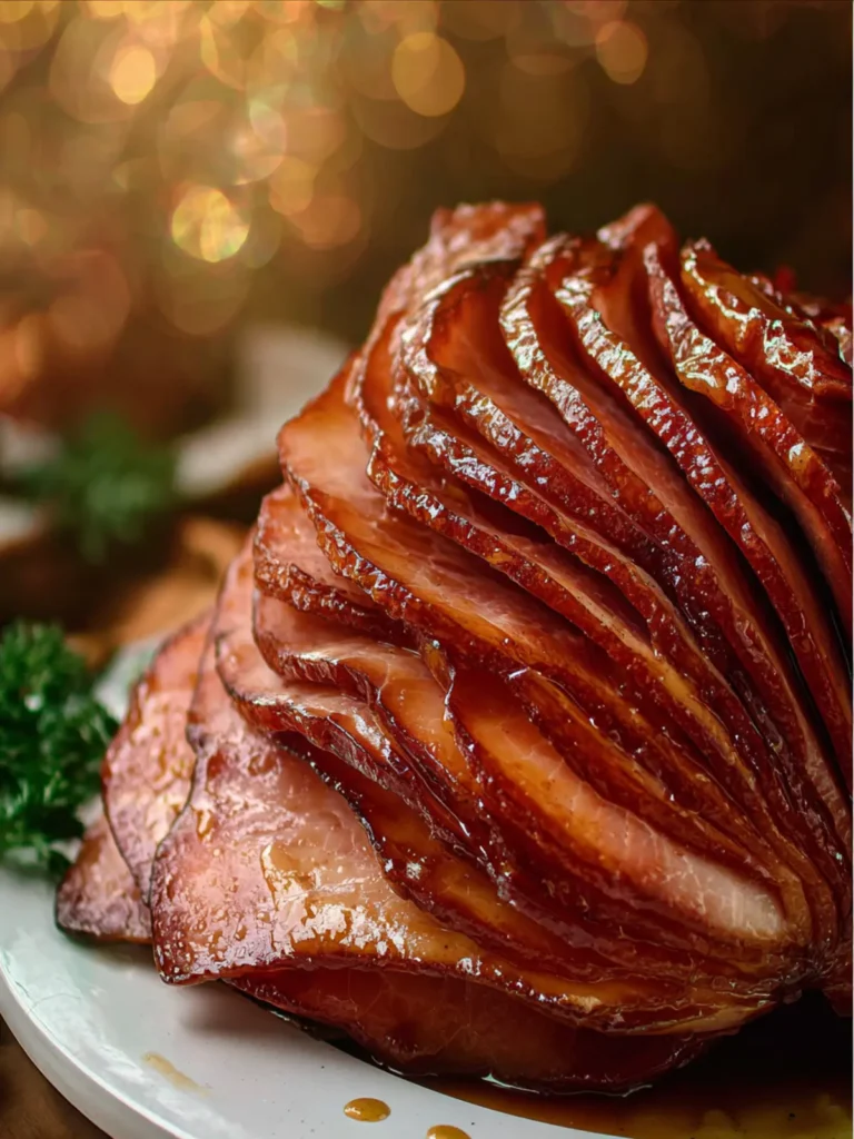 Slow Cooker Ham with Maple Glaze First Image