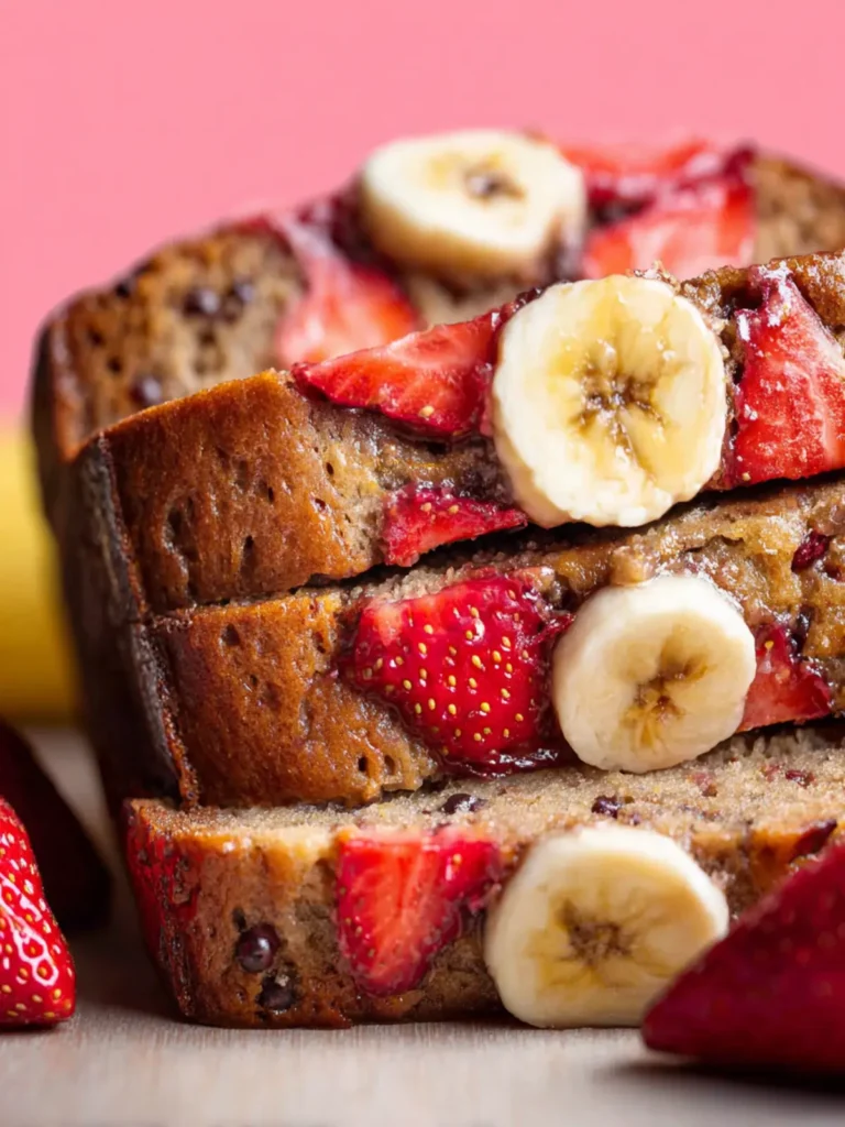 Strawberry Banana Bread First Image