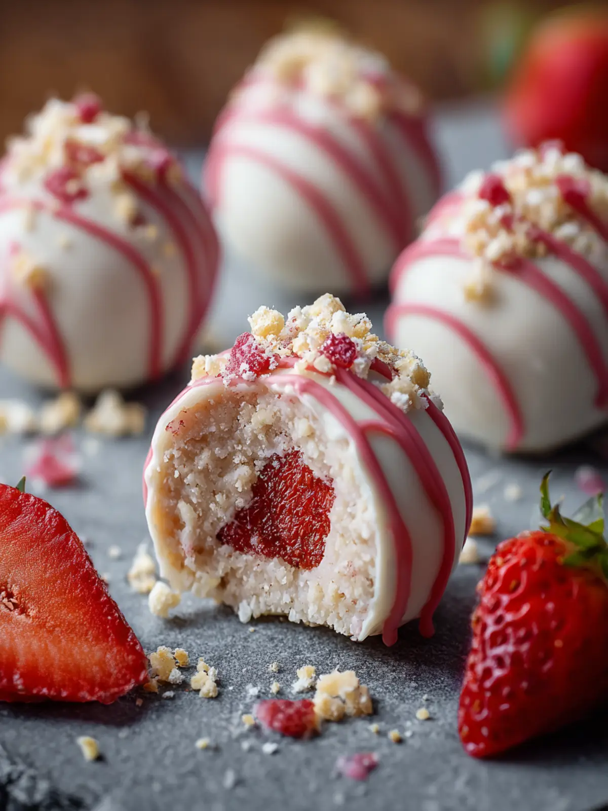 Strawberry Shortcake No-Bake Balls First Image
