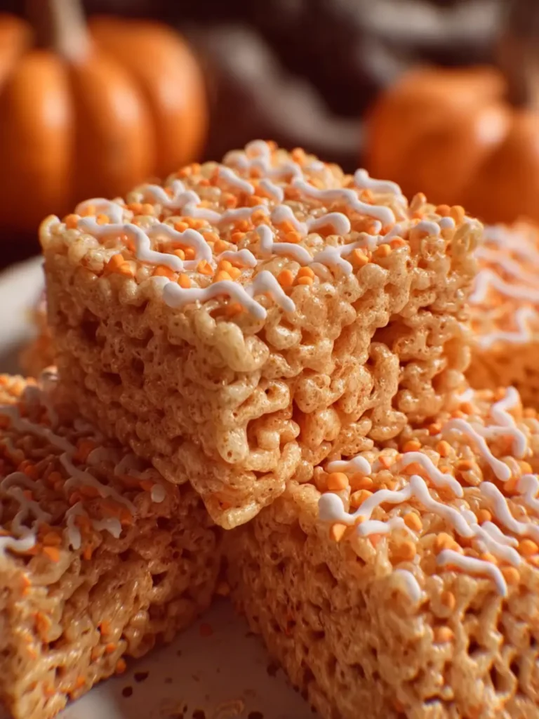 pumpkin spice rice krispie treats First Image